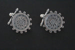 Complete your look with these stunning handmade sterling silver earrings, inspired by Western Armenian culture. These small earrings are perfect for everyday wear and perfectly match traditional taraz costumes from Kars and Erzrum. Elevate your style with high-quality and authentic Armenian jewelry.

