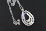 Earrings ring pendant chain Silver 925 marcasite