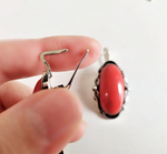 Sterling silver 925 coral earrings