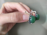 Silver 925 Earrings Ring jewelry jade