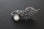 Ring very large leaf Silver 925 Armenian Spirit