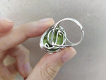 Ring Silver 925 salad green agate