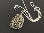 Pendant pyrite gemstone Sterling Silver 925