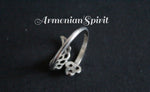 Ring adjustable sterling silver 925