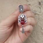 Find the perfect accessory for any occasion with our 925 silver pomegranate Armenian pendant. Measuring at 2 inches, this high quality charm is handcrafted in Armenia. Make a statement with a touch of elegance and support local artisans. Shop now on etsy and ebay!
