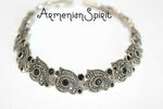 Elevate your style with our Sterling silver 925 Black onyx Armenian Spirit Bracelet. Handmade with expert craftsmanship, this accessory exudes elegance and luxury. Perfect for any occasion, this versatile piece is a must-have for any jewelry collection. Shop now on etsy and shopify for the perfect addition to your outfit.
