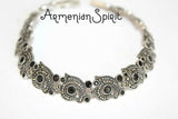 Elevate your style with our Sterling silver 925 Black onyx Armenian Spirit Bracelet. Handmade with expert craftsmanship, this accessory exudes elegance and luxury. Perfect for any occasion, this versatile piece is a must-have for any jewelry collection. Shop now on etsy and shopify for the perfect addition to your outfit.