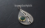 Silver 925 jade Earring Ring Pendant teardrop