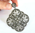 Pendant silver 925 Marcasite