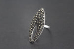 Ring sterling silver 925 marcaiste