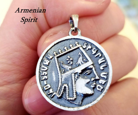 Pendant Tigran the Great King Silver 925