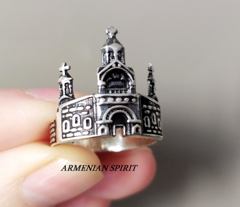 Ring Echmiadzin church Sterling silver 925 Christian gifts NEW