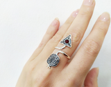 Pomegranate ring Sterling silver 925