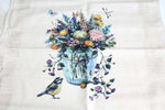 Set 3 Kitchen tea towels linen cotton NEW