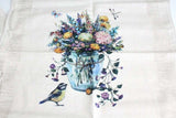 Set 3 Kitchen tea towels linen cotton NEW