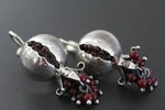 Silver 925 Pomegranate earring ring pendant chain Garnet