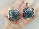 Silver 925 Earrings Ring agate