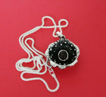 Pendant Poppy Sterling silver 925 garnet