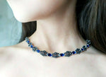 Necklace Sterling silver 925 blue