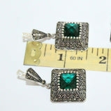 Where to buy earrings with emerald green stone not very long approx 1.5 inch.