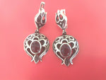 Pomegranate earring silver 925