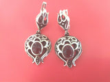 Pomegranate earring silver 925