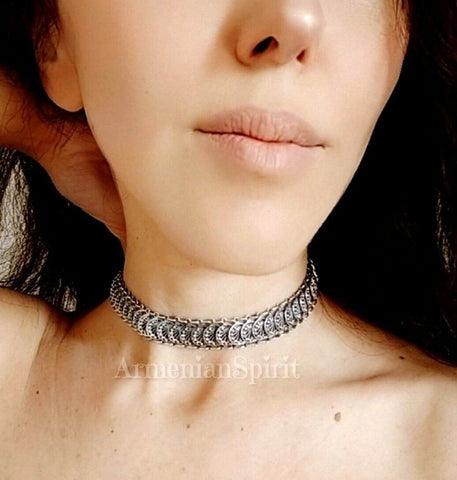 Necklace collar Sterling silver 925 Armenian Spirit