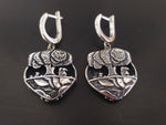 Earrings Silver 925 Women Tree couple pet