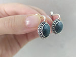 Silver 925 Earrings Ring jewelry agate