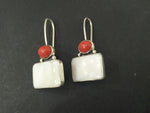 Earrings Ring silver 925 coral sadaf Armenian Spirit