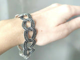 Silver 925 Bracelet Marcasite Luxury