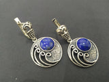 Sterling silver 925 lapis lazuli Earrings Ring