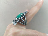 large ring malachite green dress matching