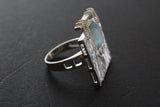 Ring Silver 925 women moon stone