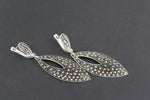 Long earrings silver 925 Marcasite