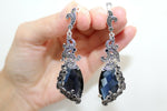 Earrings topaz Sterling silver 925 Marcasite