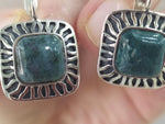 Silver 925 Earrings Ring agate