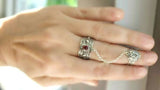 buy silver ring with pomegranate online