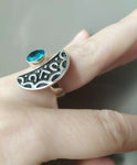 Silver 925 Adjustable ring zircon