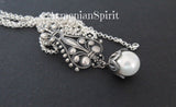 Silver 925 Pearl necklace charm