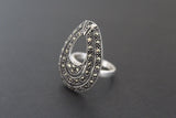 Silver 925 Ring marcasite