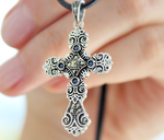 This Armenian silver cross is made in a shape of armenian khachkar and suitable for baptism and christening in Armenian churches, Catholic and Orthodox churches. Armenian churches buys these crosses bulk for Christening ceremony.