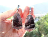 Set jewelry Earrings Ring silver 925 jasper