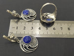 Sterling silver 925 lapis lazuli Earrings Ring