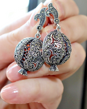 SET Sterling Silver earrings 925 Pomegranate