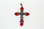 Expertly crafted from high-quality silver 925, this Armenian Spirit cross necklace with marcasite and topaz details is a unique and stylish addition to any woman's jewelry collection. Perfect for any occasion, this red cross necklace is sure to make a statement with its bold yet elegant design.