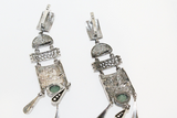 Earrings Natural jade Sterling silver 925 Armenian Spirit