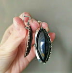 Earrings Silver 925 Black onyx Armenian Spirit