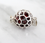 Pomegranate Pendant zircons Silver 925 Persephone