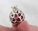 Pomegranate Pendant zircons Silver 925 Persephone